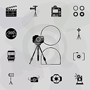 camera, lens filter icon. Universal set of equipment photography for website design and development, app development
