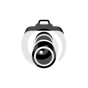 Camera and lens icon design