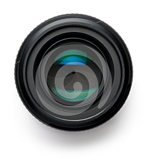 Camera Lens on White