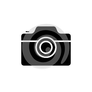 Camera line icon isolated on white background