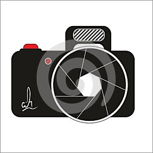 Camera Logo. Corel Draw Vector Graphic attached.