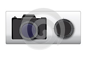 The Camera logo, Photographic Equipment  illustration