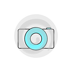 Camera, logo, simple style, calm, simple and clear impression.