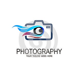 Camera logo, Vector logo for photographer,
