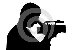 Camera man (silhouette)