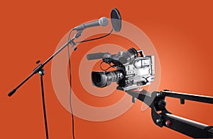 Camera and microphone