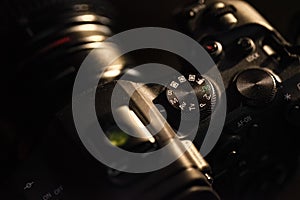 Camera mode selection dial