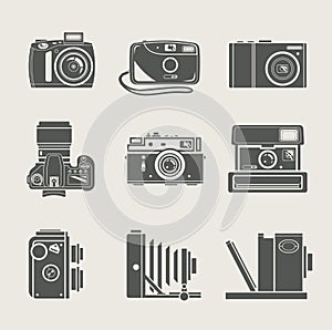 Camera new and retro icon