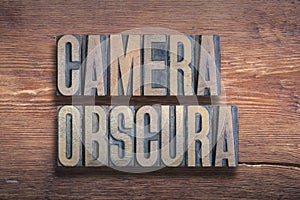 Camera obscura wood