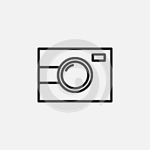 Camera, photography, digicam line icon design concept