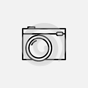 Camera, photography, digicam line icon design concept