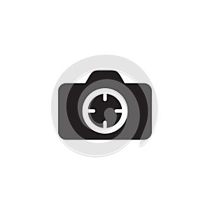 Camera photography logo design template