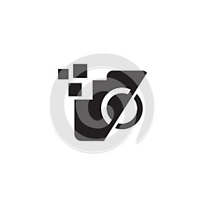 Camera photography logo design template