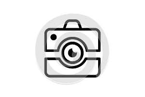 Camera photography vector logo