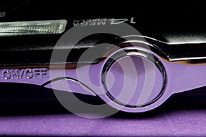 camera power button and shutter button and flash