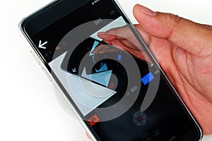 Camera remote on mobile phone or cell phone