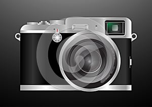 Camera retro style vector