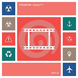 Camera Roll, photographic film, camera film symbol icon