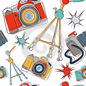 Camera seamless pattern