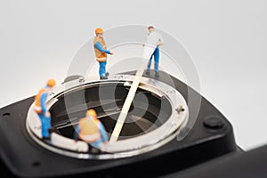 Camera sensor cleaning