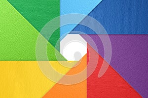 Camera shutter background, color wheel, natural textured background