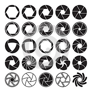 Camera shutter icons