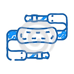 camera strap icon doodle illustration