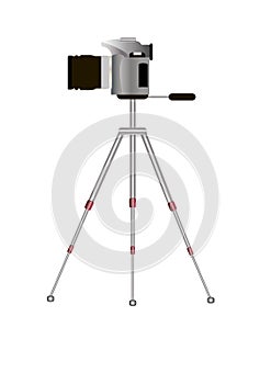 Camera on a tripod