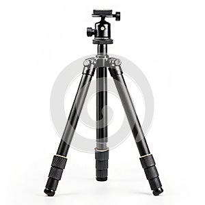 Camera tripod with ball head for angle adjustments