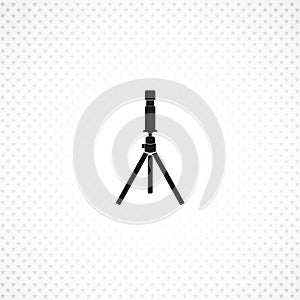 Camera tripod isolated solid icon