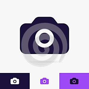 Camera vector icon set