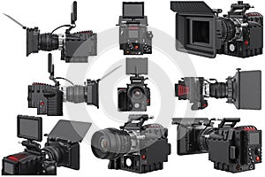 Camera video optical device set