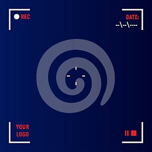 Camera viewfinder rec background