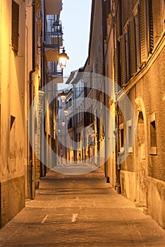 Camerino (Marches, Italy) by night photo