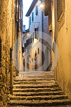 Camerino (Marches, Italy) by night photo