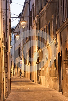 Camerino (Marches, Italy) by night photo