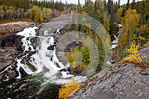 Cameron Falls in Canada`s Northwest Territories