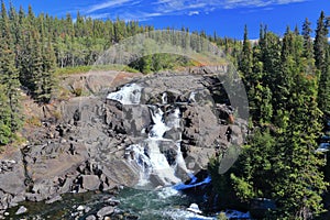 Cameron Falls in Hidden Lake Territorial Park, Northwest Territories, Canada