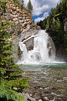 Cameron Falls waterfall - Waterton Lakes National Park Canada photo