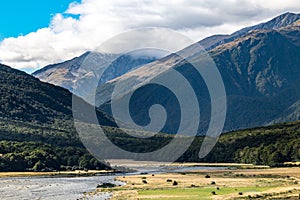 Cameron Flat Camping Ground, Mount Aspiring National Park, New Zealand