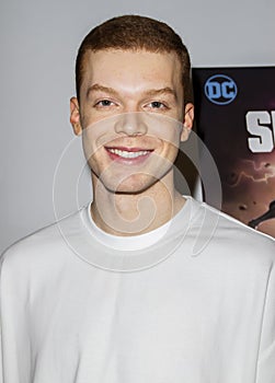 Cameron Monaghan at the premiere of Reign of Supermen