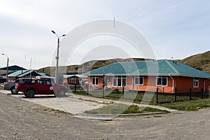 The Cameron village centre of the municipality of Temaukel. Tierra Del Fuego