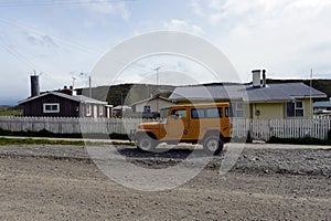 The Cameron village centre of the municipality of Temaukel. Tierra Del Fuego