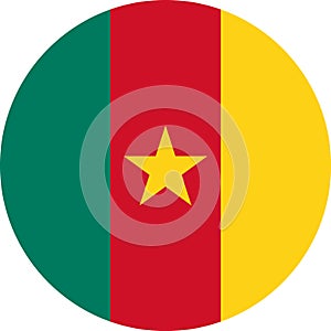 Cameroon Flag Africa illustration vector eps