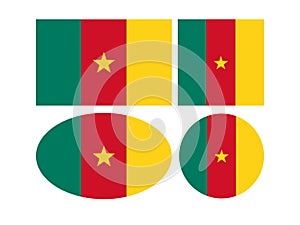 Cameroon flags - Republic of Cameroon