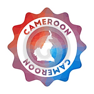 Cameroon low poly logo.