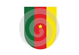 Cameroon outline map country shape