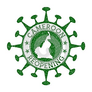 Cameroon Reopening Stamp.