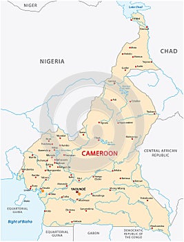Cameroon vector map