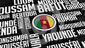 Cameroon Word Cloud Collage In 3D